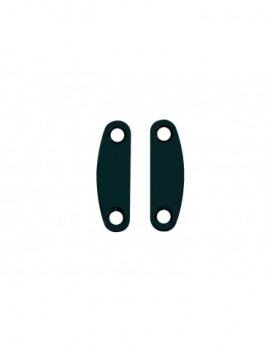 BOSTON Piastrina di fissaggio del manico, 50,5x15,1mm, colore nero, 2pz