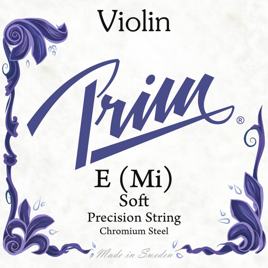 PRIM 1st E - Corda singola per violino 4/4, tensione bassa, acciaio cromato