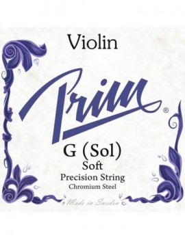 PRIM 4th G - Corda singola per violino 4/4, tensione bassa, acciaio cromato