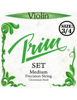 PRIM Muta di corde per violino 3/4, acciaio cromato