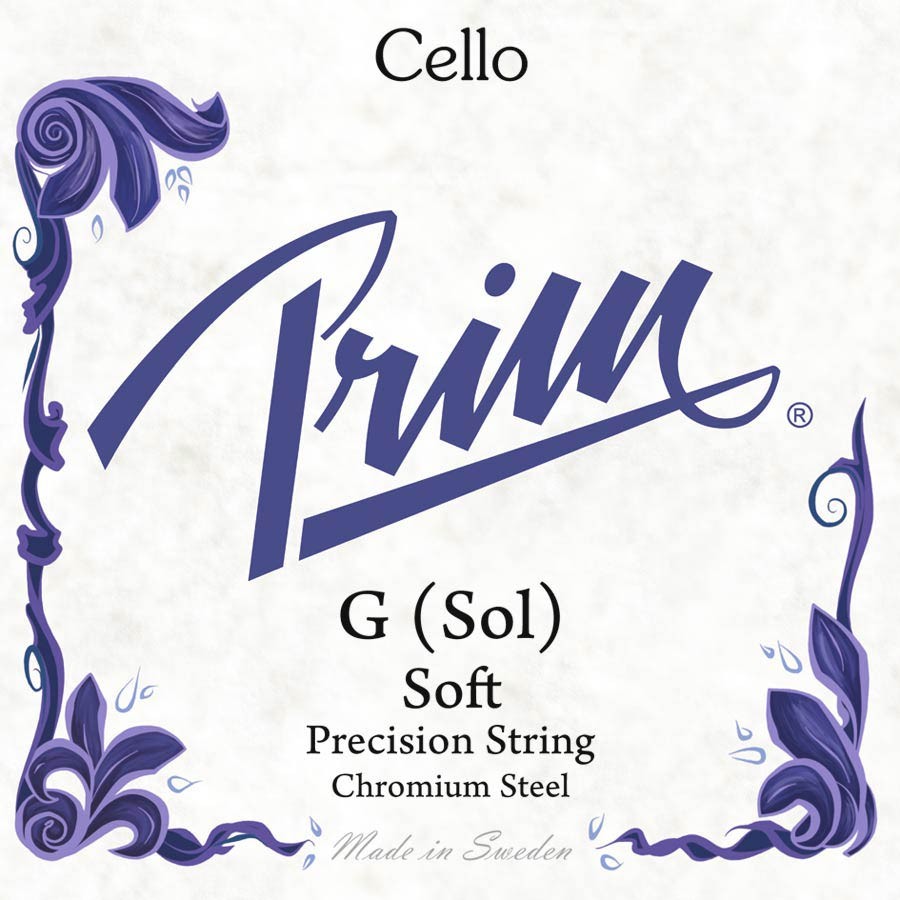 PRIM 3rd G - Corda singola per violoncello 4/4, tensione bassa, acciaio cromato