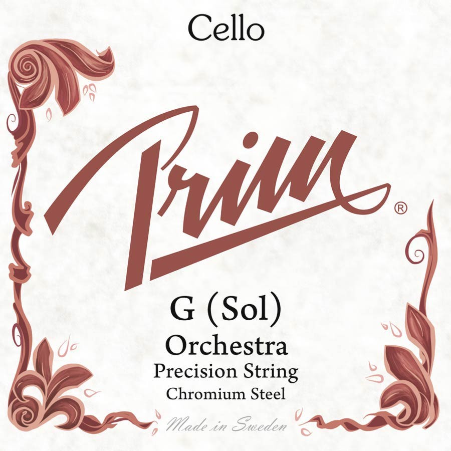 PRIM 3rd G - Corda singola per violoncello 4/4, tensione alta, orchestra, acciaio cromato