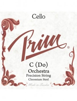 PRIM 4th C - Corda singola per violoncello 4/4, tensione alta, orchestra, acciaio cromato