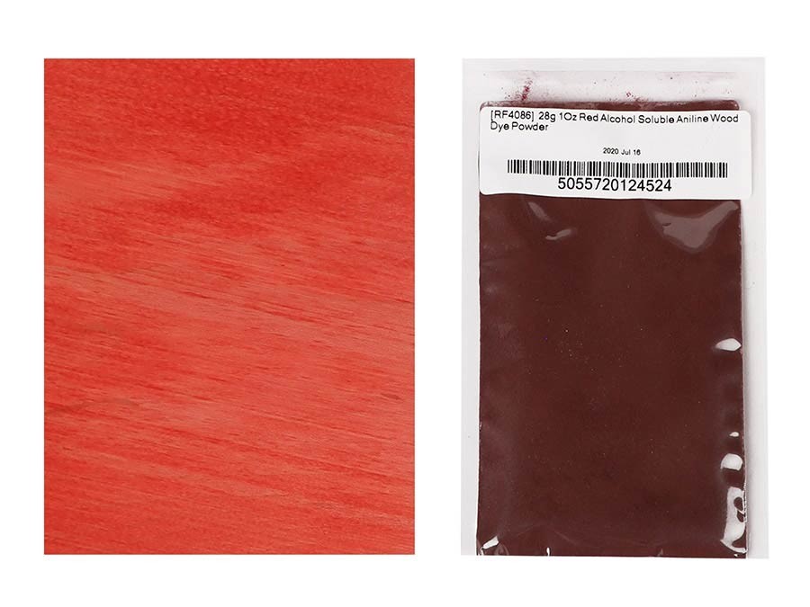 DARTFORDS Colorante all'anilina solubile in alcol, colore Red, 28gr