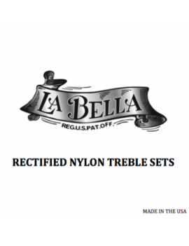 LA BELLA La Bella Treble Set | Set di cantini in nylon rettificato per chitarra classica RN-H Tensione: Alta