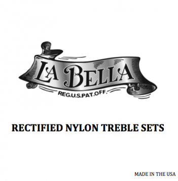 LA BELLA La Bella Treble Set | Set di cantini in nylon rettificato per chitarra classica RN-H Tensione: Alta