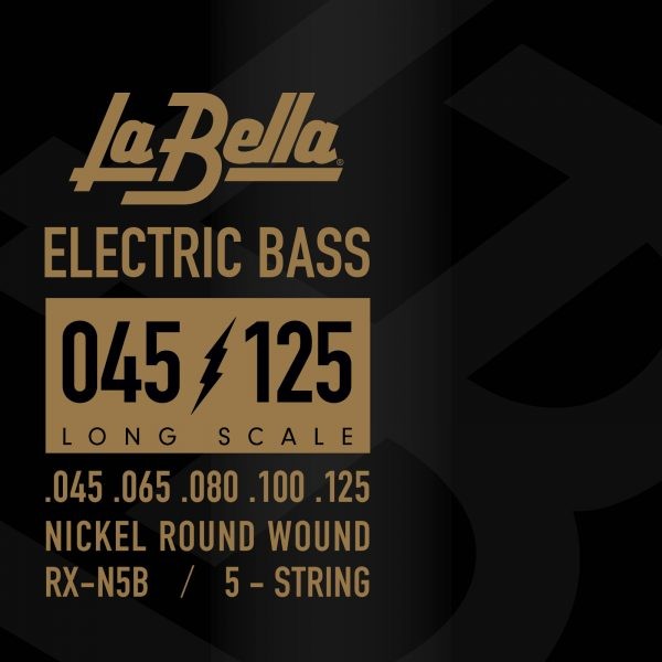 LA BELLA La Bella RX Nickel-Plated | Muta di corde per basso 5 corde RX-N5B Scalatura: 045-065-080-100-125