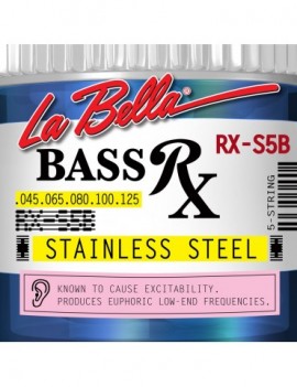 LA BELLA La Bella RX Stainless Steel | Muta di corde per basso 5 corde RX-S5B Scalatura: 045-065-080-100-125