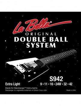 LABELLA Muta di corde per chitarra elettrica, 009-042, doppio pallino