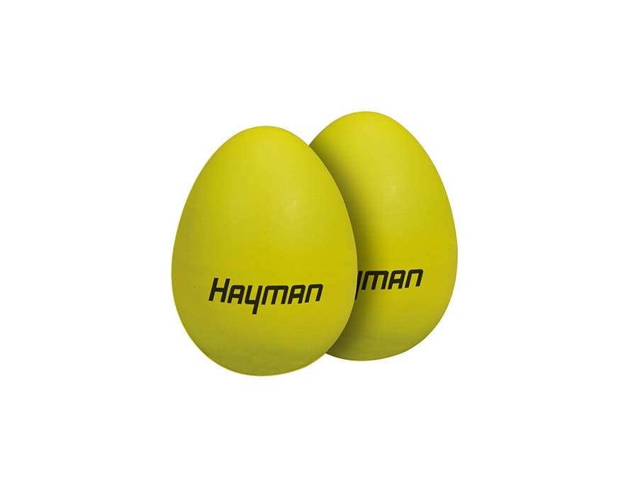 HAYMAN Uova maracas, giallo, 45 grammi, coppia