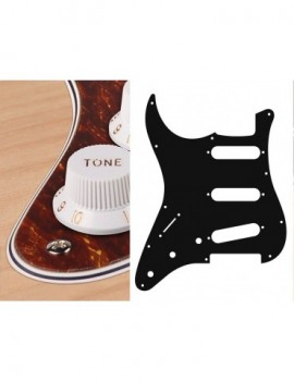 BOSTON Battipenna per chitarra elettrica ST, standard, SSS, 3 pot holes, 3-5 switch, lefthanded, 4 strati, tortoise