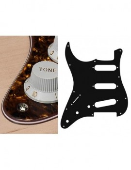 BOSTON Battipenna per chitarra elettrica ST, standard, SSS, 3 pot holes, 3-5 switch, lefthanded, 4 strati