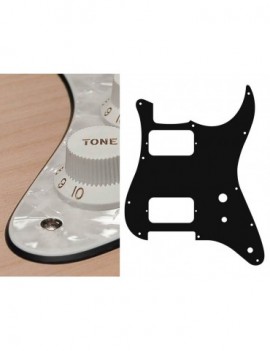 BOSTON Battipenna per chitarra elettrica ST, HH, 2 pot holes, toggle switch, 4 strati, pearl white
