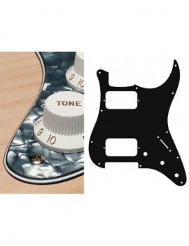 BOSTON Battipenna per chitarra elettrica ST, HH, 3 pot holes, 3-5 switch, 4 strati, pearl black