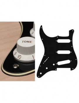 BOSTON Battipenna per chitarra elettrica ST, standard, SSS, 3 pot holes, 3-5 switch, lefthanded, 3 strati