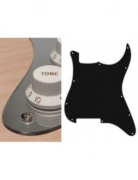 BOSTON Battipenna per chitarra elettrica ST, no holes (only screw holes), 2 strati, mirror chrome