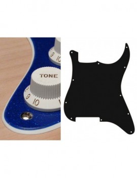 BOSTON Battipenna per chitarra elettrica ST, no holes (only screw holes), 2 strati, sparkling blue