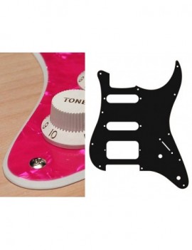 BOSTON Battipenna per chitarra elettrica ST, SSH, 2 pot holes, 3-5 switch, 2 strati, pearl pink