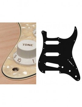 BOSTON Battipenna per chitarra elettrica ST, standard, SSS, 3 pot holes, 3-5 switch, 3 strati, pearl cream