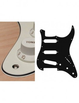 BOSTON Battipenna per chitarra elettrica ST, standard, SSS, 3 pot holes, 3-5 switch, 3 strati, vintage white