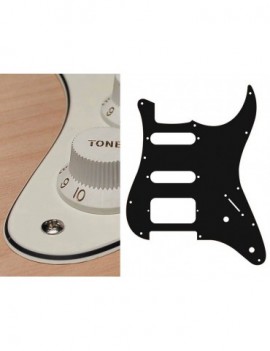 BOSTON Battipenna per chitarra elettrica ST, SSH, 2 pot holes, 3-5 switch, 3 strati, vintage white