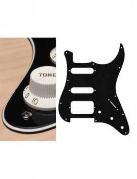 BOSTON Battipenna per chitarra elettrica ST, SSH, 3 pot holes, 3-5 switch, 3 strati, black