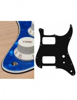 BOSTON Battipenna per chitarra elettrica ST, HH, 2 pot holes, toggle switch, 3 strati, pearl blue