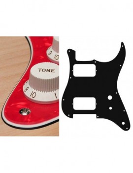 BOSTON Battipenna per chitarra elettrica ST, HH, 2 pot holes, toggle switch, 3 strati, pearl red