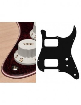 BOSTON Battipenna per chitarra elettrica ST, HH, 2 pot holes, toggle switch, 3 strati, tortoise dark