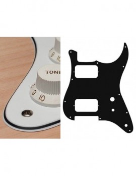 BOSTON Battipenna per chitarra elettrica ST, HH, 2 pot holes, toggle switch, 3 strati, white