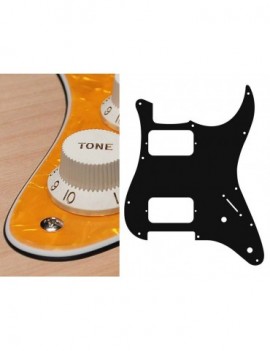 BOSTON Battipenna per chitarra elettrica ST, HH, 2 pot holes, 3-5 switch, 3 strati, pearl yellow