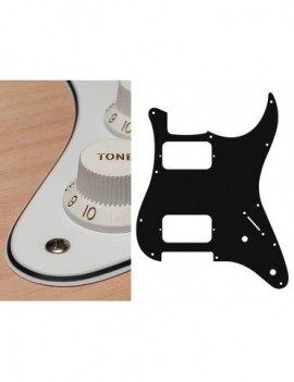 BOSTON Battipenna per chitarra elettrica ST, HH, 2 pot holes, 3-5 switch, 3 strati, white