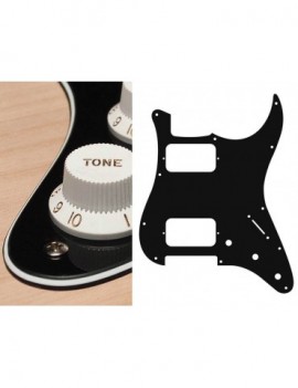 BOSTON Battipenna per chitarra elettrica ST, HH, 3 pot holes, 3-5 switch, 3 strati, black and cream