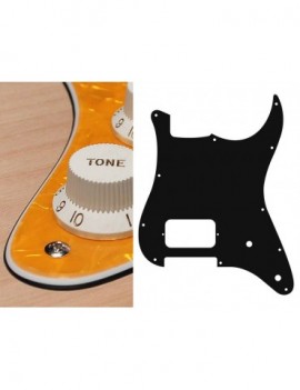 BOSTON Battipenna per chitarra elettrica ST, H, 2 pot holes, 3 strati, pearl yellow