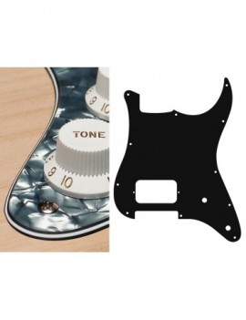 BOSTON Battipenna per chitarra elettrica ST, H, 2 pot holes, 4 strati, pearl black
