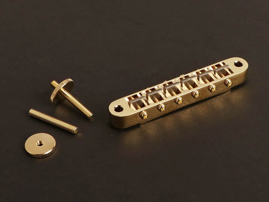 GOTOH Ponte per chitarra elettrica, rotella tune-o-matic spaziatura 74,0mm, sellette in titanio, oro