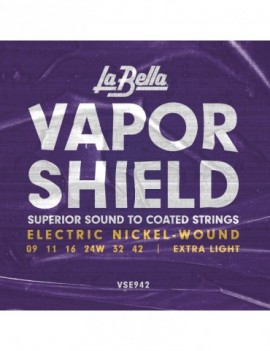 LA BELLA La Bella Vapor Shield | Muta di corde per chitarra elettrica - packaging borsa VSE942-BORSA Scalatura: