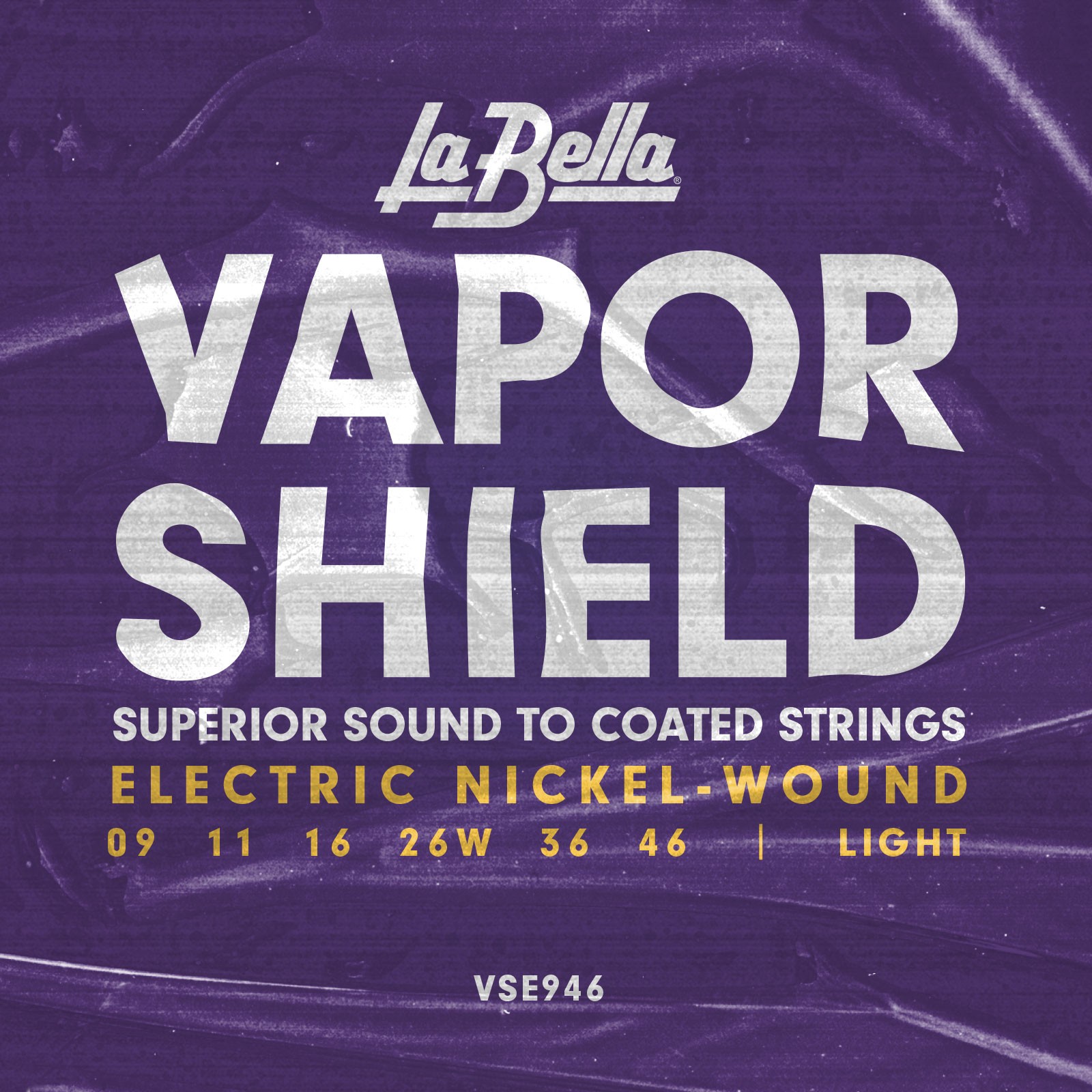 LA BELLA La Bella Vapor Shield | Muta di corde per chitarra elettrica - packaging borsa VSE946-BORSA Scalatura: