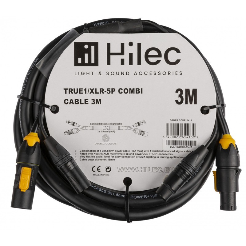 HILEC TRUE1/XLR-5P 3M