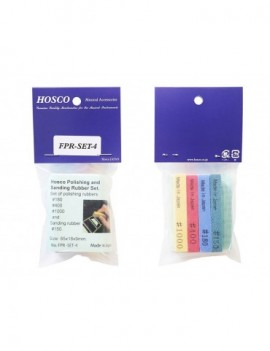 HOSCO JAPAN Gomme per la pulizia dei tasti, set 4pz, 150-180-400-1000grit
