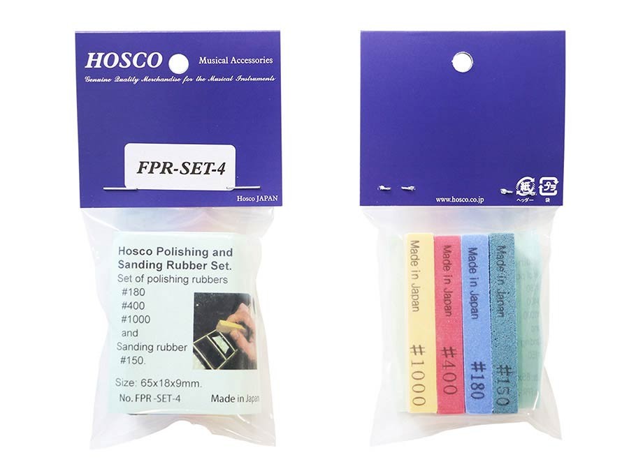 HOSCO JAPAN Gomme per la pulizia dei tasti, set 4pz, 150-180-400-1000grit
