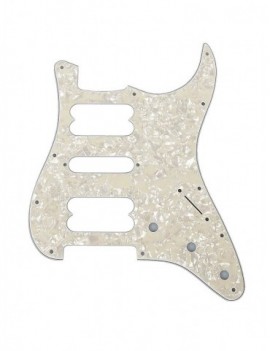 FENDER OUTLET pickguard Strat Contemporary, HSH, 11 screw holes, 4-ply, white pearl