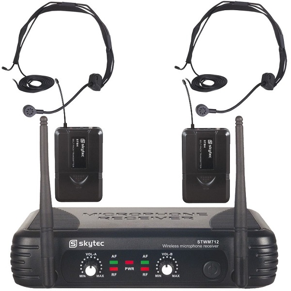 STWM712H Radiomicrofono VHF 2ch 2BP + headset