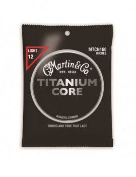 MARTIN & CO. MTCN160 Titanium Core Acoustic Strings Light 12-55