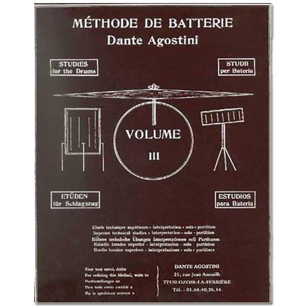 DAnte AGostini Méthode de Batterie - Volume 3