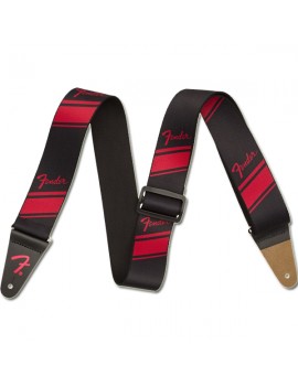 Fender® Competition Stripe Strap, Ruby, TRACOLLA