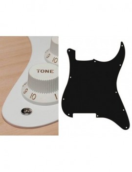 BOSTON Battipenna per chitarra elettrica ST, no holes (only screw holes), 1 strato, white
