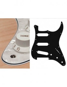 BOSTON Battipenna per chitarra elettrica ST, standard, SSS, 3 pot holes, 3-5 switch, 4 strati, pearl white