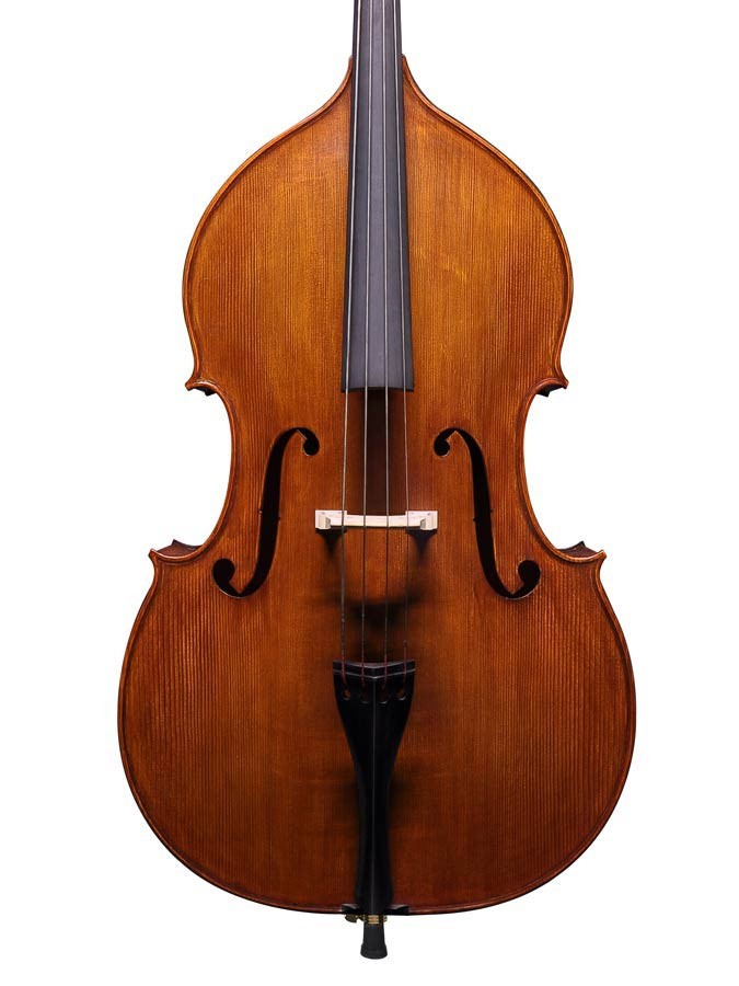 RUDOLPH Contrabbasso 3/4, totalmente in massello, tastiera ebano, modello violino