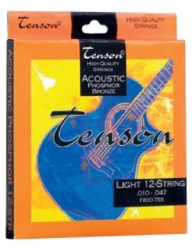GEWApure Corde per chitarra acustica/folk Tenson Phosphor Bronze .010-.047,Extra Light Set+